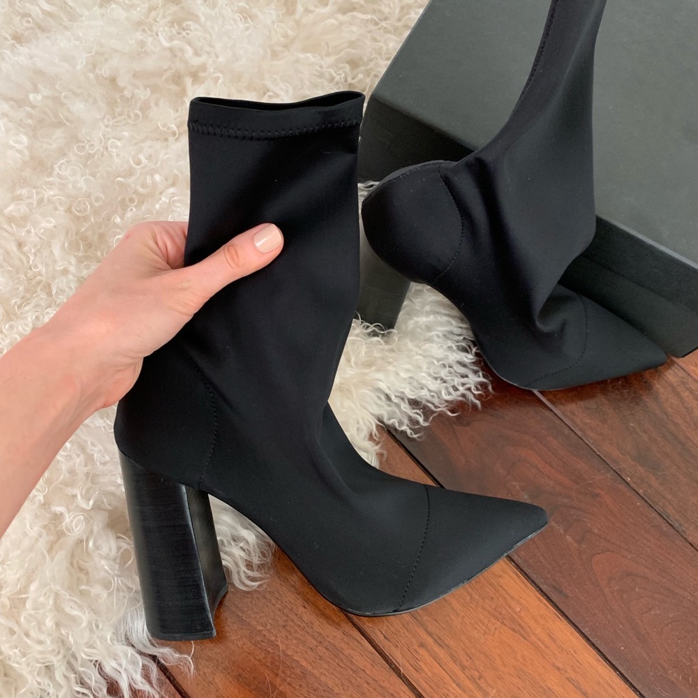 Tony Bianco Black Sock Bootie